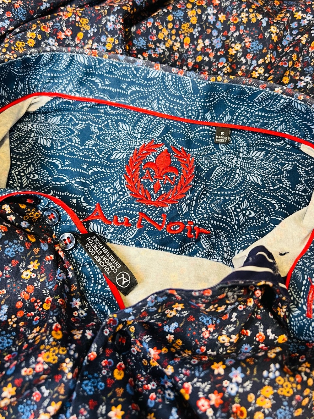 Au Noir Multicolor Floral Button Down Shirt